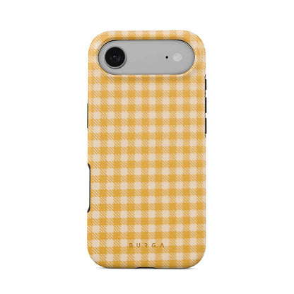 Tuscan Yellow Plaid Pattern Case