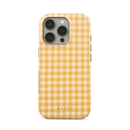Tuscan Yellow Plaid Pattern Case
