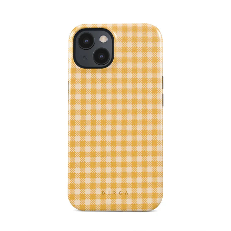 Tuscan Yellow Plaid Pattern Case