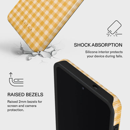 Galaxy S Series - Tuscan Yellow Plaid Pattern Case