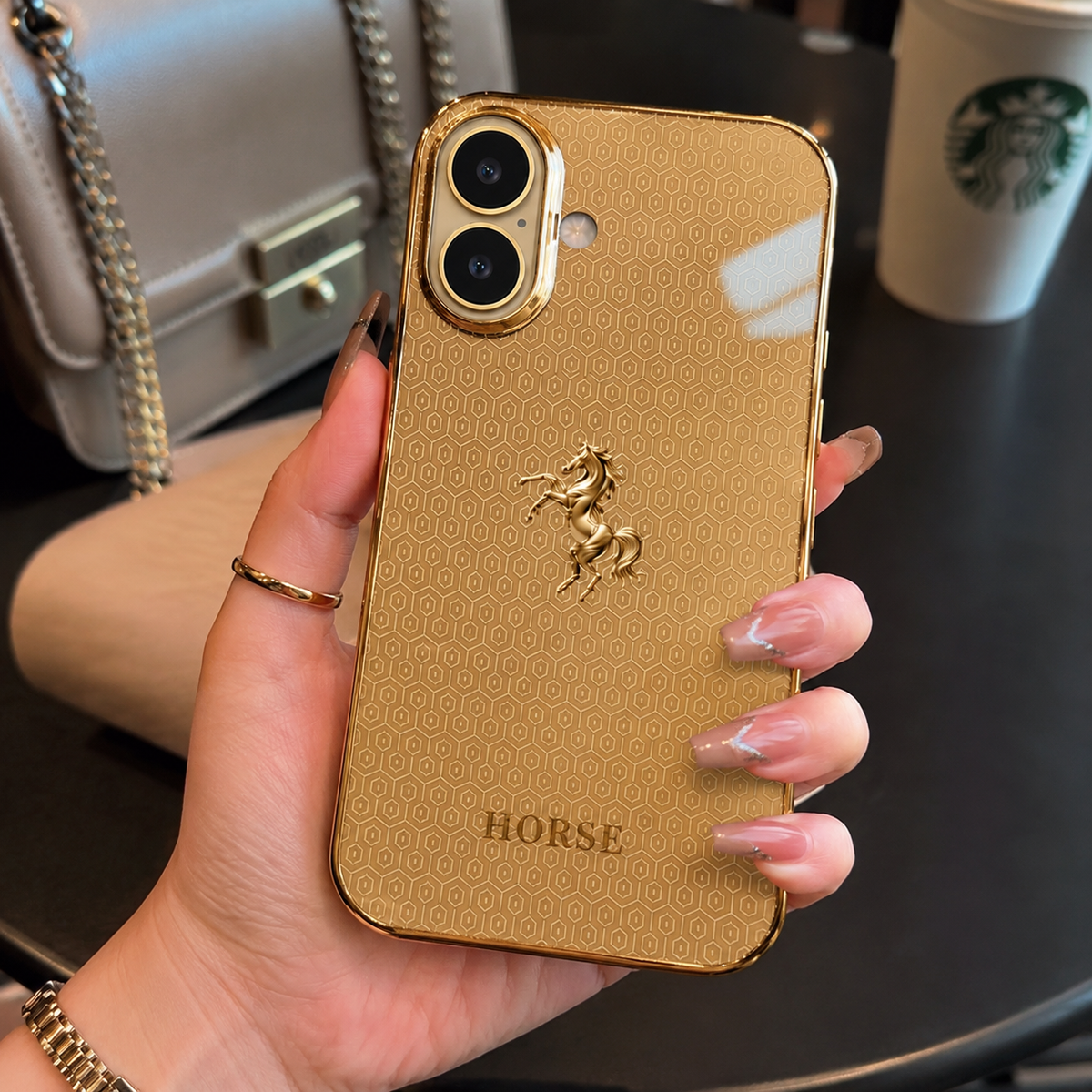 Royal Crest Golden Horse Case