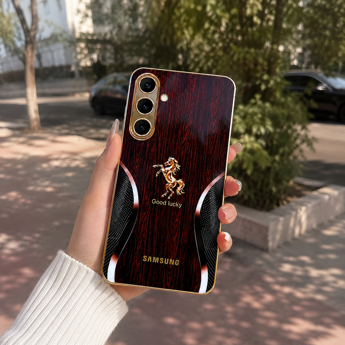 Galaxy - Royal Stallion Wood Glass Case