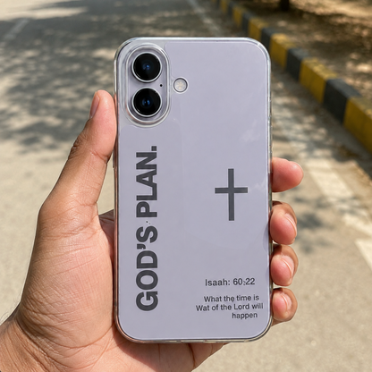 God’s Plan Inspirational Phone Case - Silver