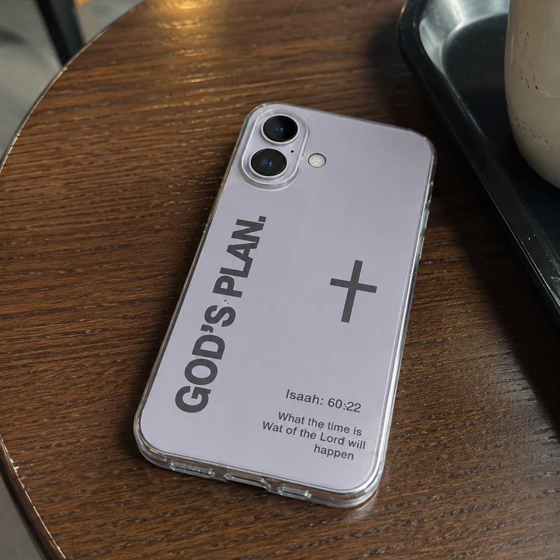 God’s Plan Inspirational Phone Case - Silver