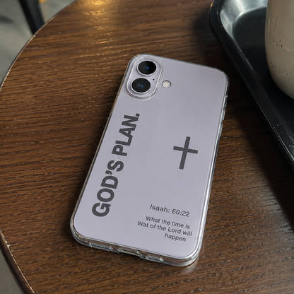 God’s Plan Inspirational Phone Case - Silver