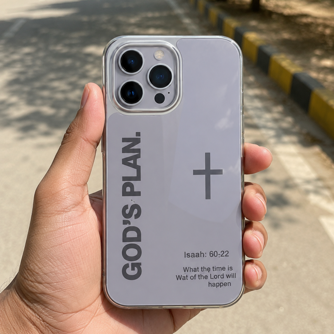 God’s Plan Inspirational Phone Case - Silver
