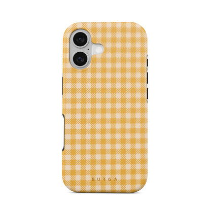 Tuscan Yellow Plaid Pattern Case