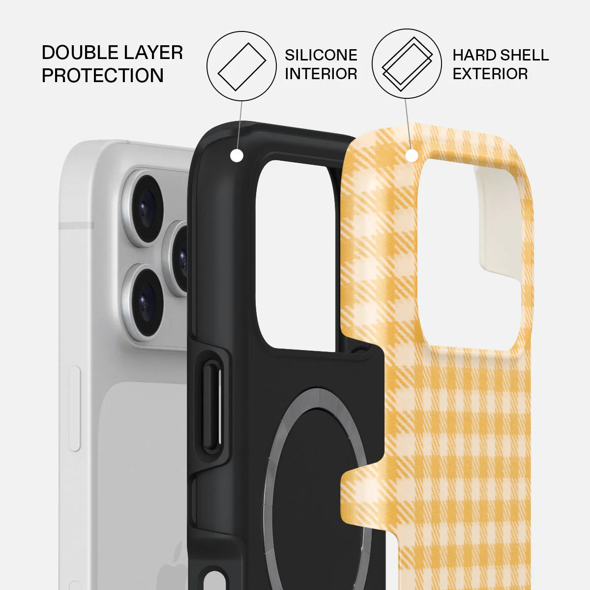 Tuscan Yellow Plaid Pattern Case