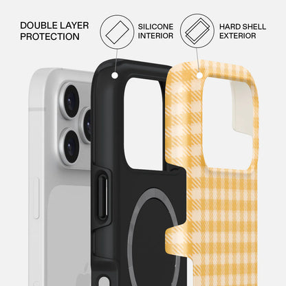 Tuscan Yellow Plaid Pattern Case
