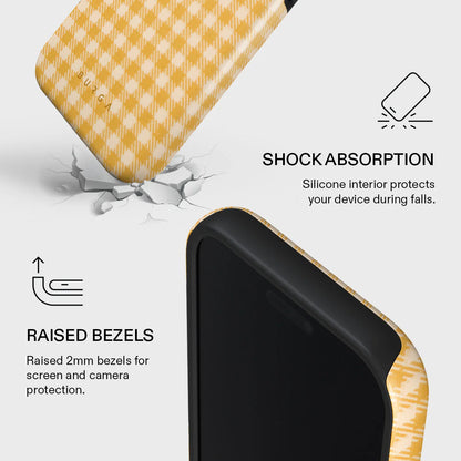Tuscan Yellow Plaid Pattern Case