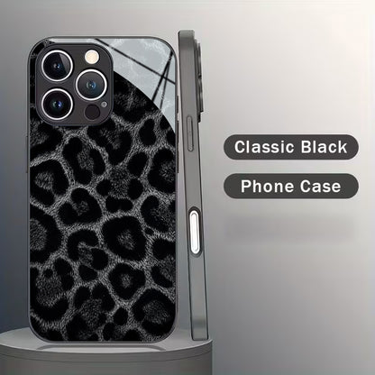 Leopard Glossy Glass Case