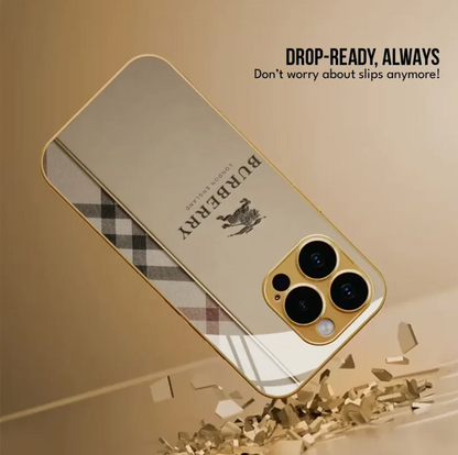 Heritage Check Gold Case