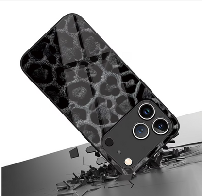 Leopard Glossy Glass Case