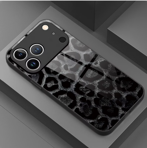 Leopard Glossy Glass Case