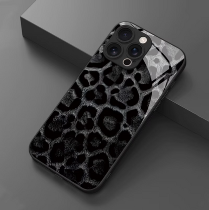 Leopard Glossy Glass Case