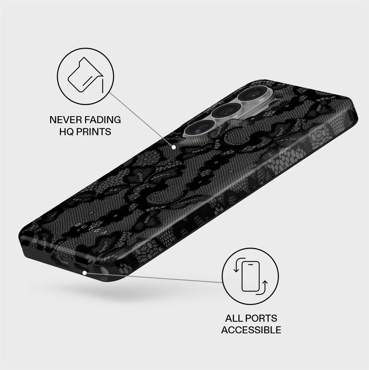 Galaxy S Series - Lace Veil Pattern Case