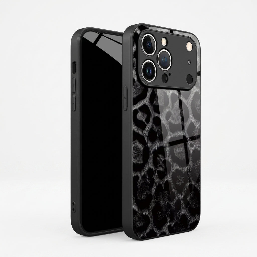 Leopard Glossy Glass Case
