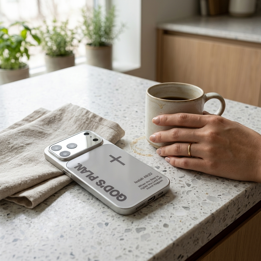 God’s Plan Inspirational Phone Case - Silver