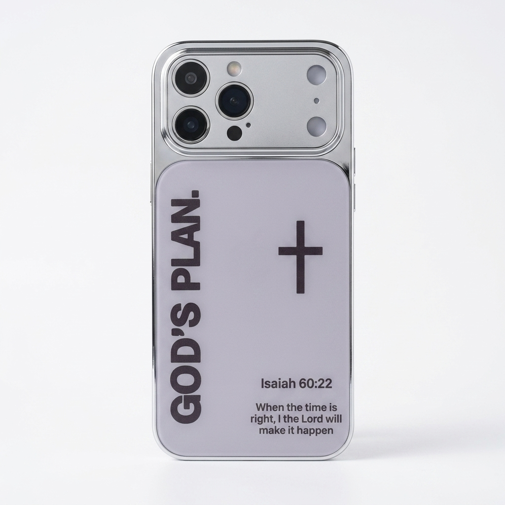 God’s Plan Inspirational Phone Case - Silver