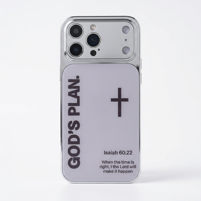 God’s Plan Inspirational Phone Case - Silver