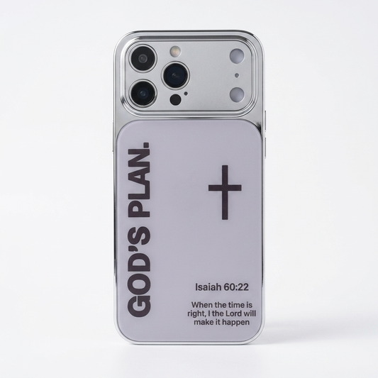 God’s Plan Inspirational Phone Case - Silver