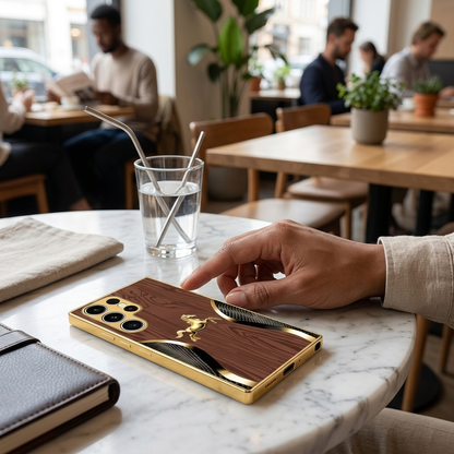 Galaxy - Royal Stallion Wood Glass Case