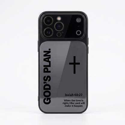 God’s Plan Inspirational Phone Case - Black
