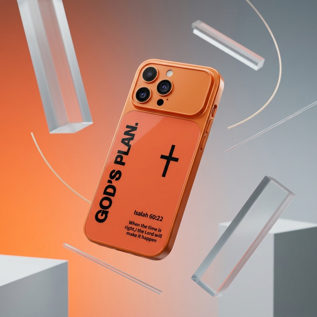 God’s Plan Inspirational Phone Case - Orange